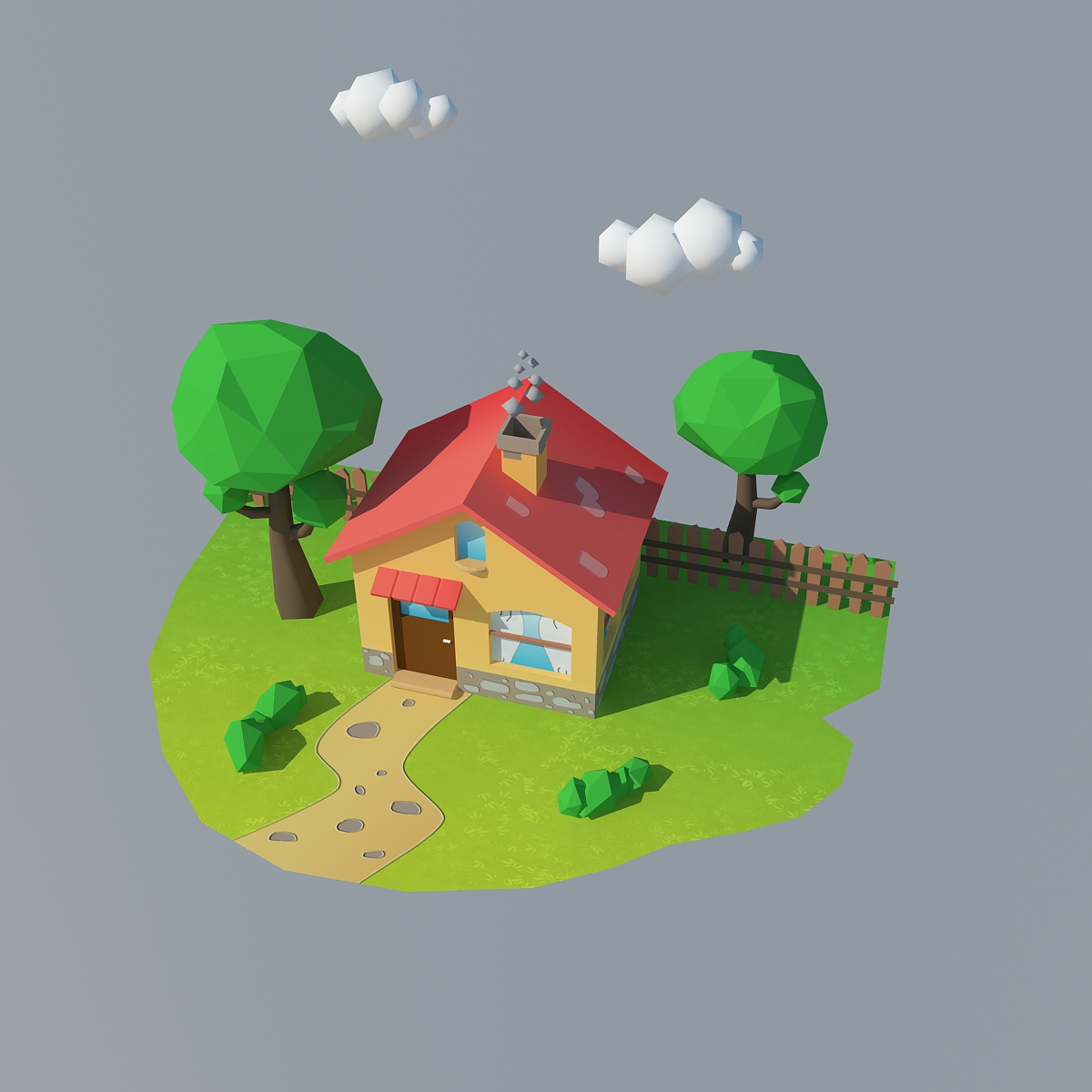 Low Poly House 1